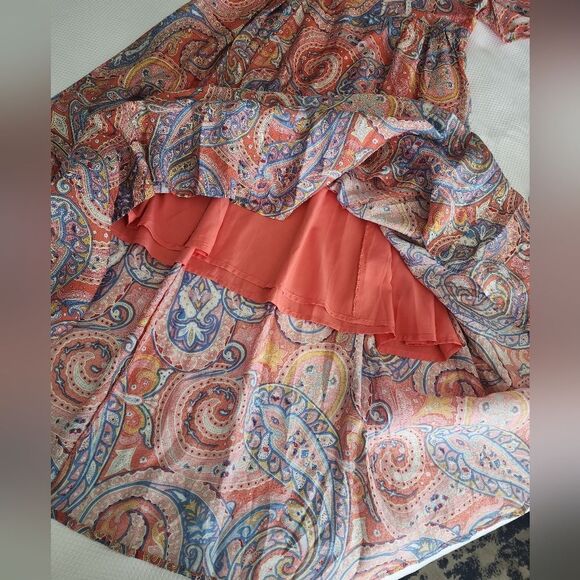 Molly Bracken Paisley bohemian coastal midi dress size small new - Picture 9 of 11